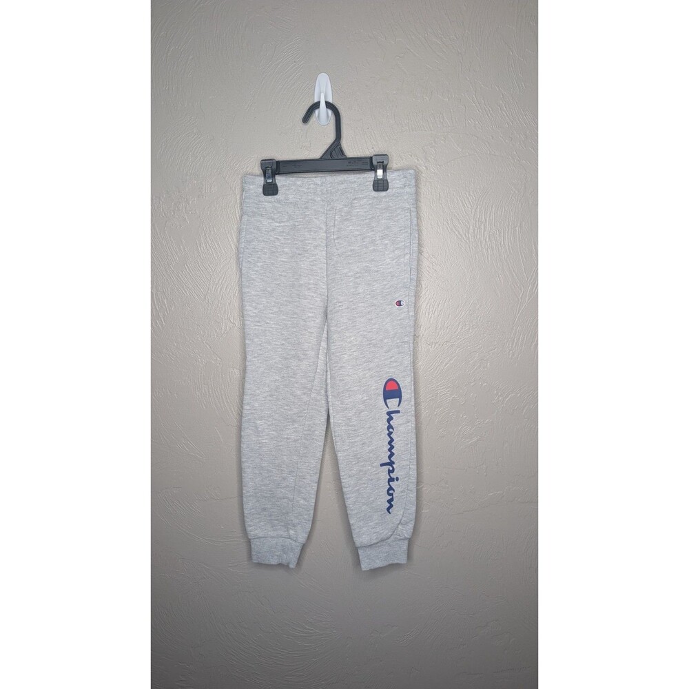 Champion Boys 6 Light Gray Fleece Lined Jogger Sweatpants